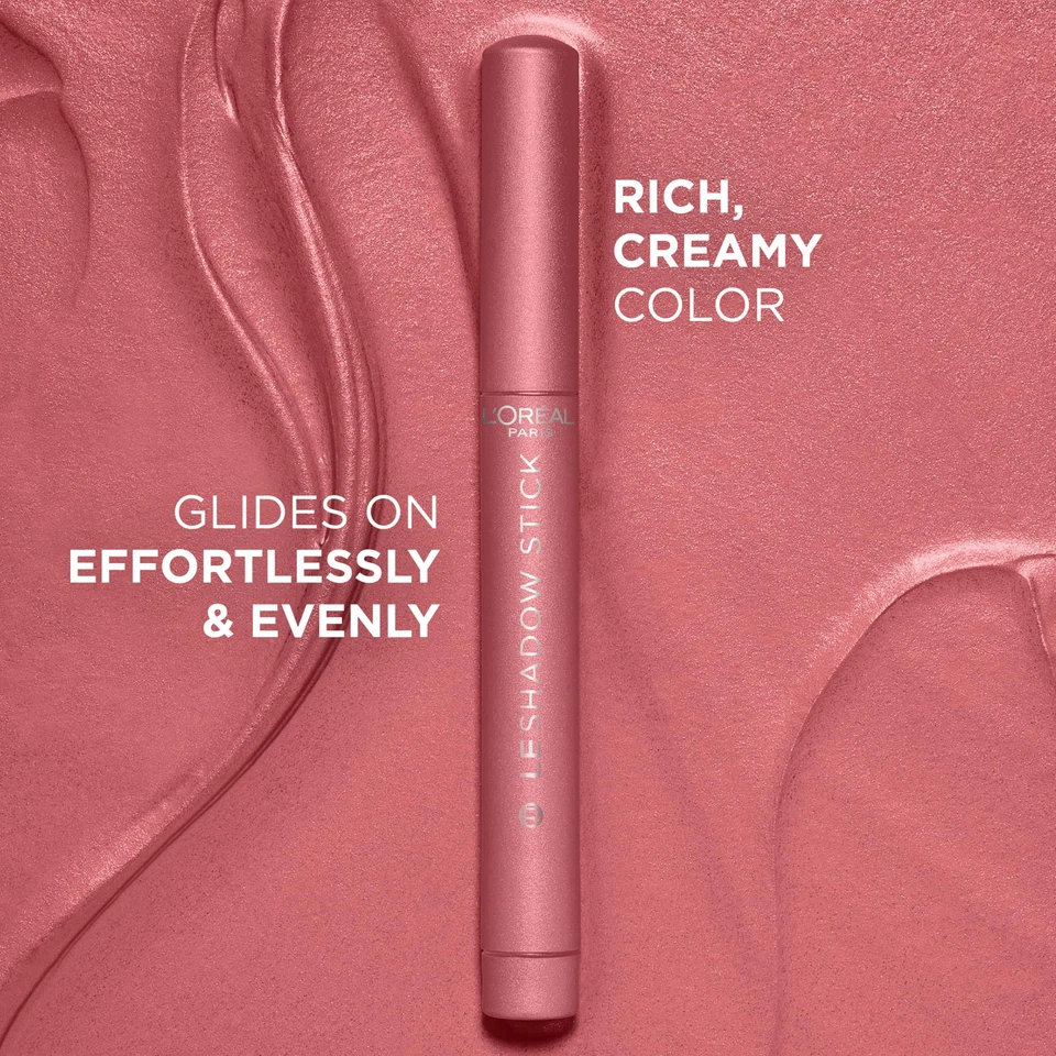 L Oreal Paris Le Shadow Stick 118 Cloudy Rose Shimmering Dark Pink Eyeshadow - Image 4 of 4