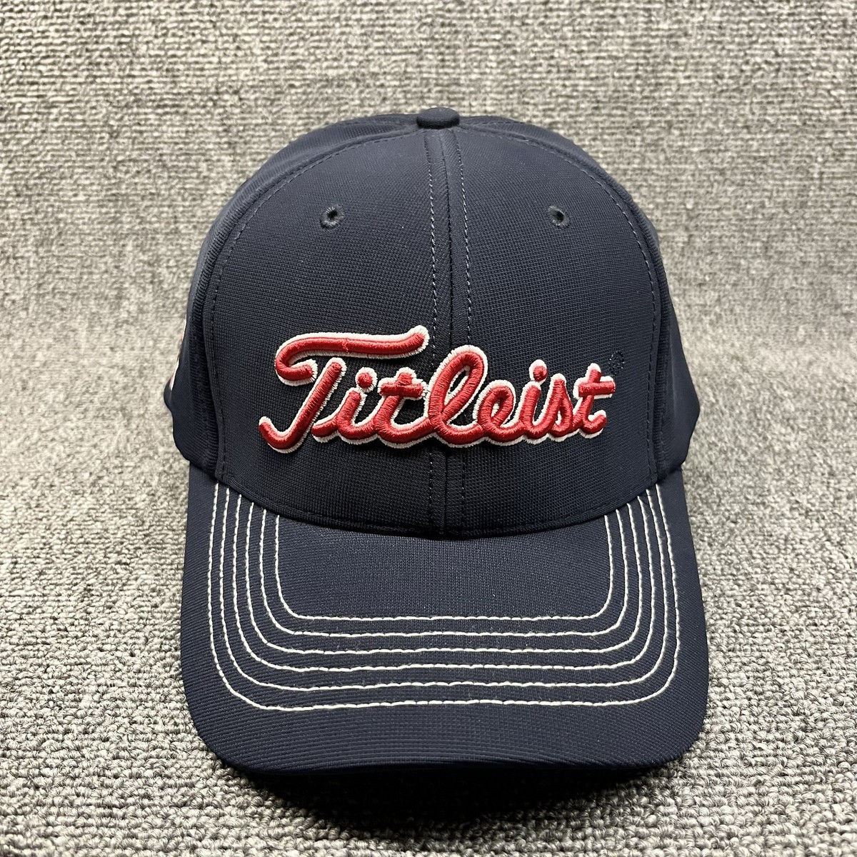 Titleist Boston Red Sox MLB Golf Hat Navy Blue Stretch Fit Performance Cap
