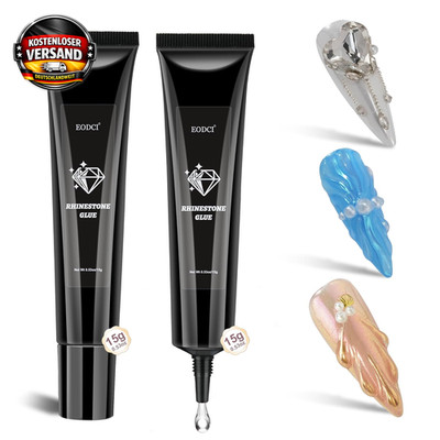 Nagelkleber Gel für Strass & Juwelen permanent, professionell, langlebig