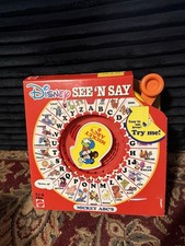 Disney Mickey Mouse  Friends See N Say Mickey ABC's Learn Vintage 1989 Mattel