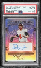 2022 Panini Select Draft Picks Silver Prizm Bailey Zappe #YE-BZA PSA 8 Auto 11oq