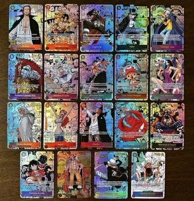 One Piece tcg Kartenspiel 100 Karten Sammlung gemischtes Lot mit 10 Folien enthalten