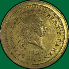 The Patrick Mint 1792 Half Disme Fantasy Token Coin #42289 on The Hot Collector