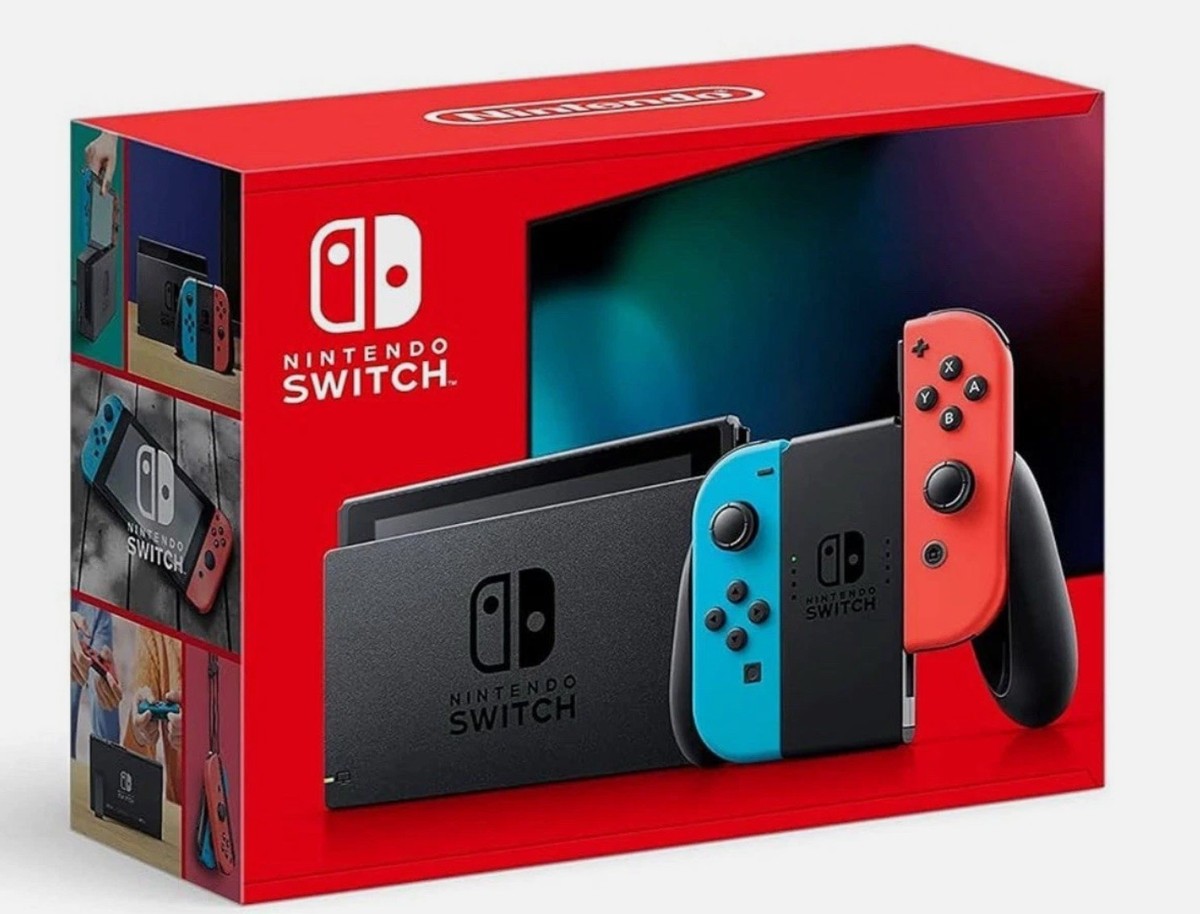 Nintendo Switch 32GB Handheld Console - Neon Red/Neon Blue for