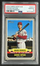 SHOHEI OHTANI PSA 10 2019 TOPPS HERITAGE #AW-5 2ND YR AWARD WINNERS ANGELS 3943