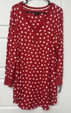 Kate Spade Sleeping Gown Red Hearts Nightgown Sz XL NEW
