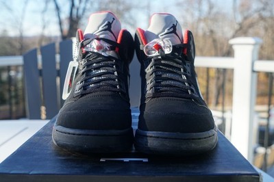 Size 13 - Supreme x Air Jordan 5 Retro Black for sale online | eBay