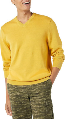 Amazon Essentials Herren V-Ausschnitt Pullover 100% Baumwolle Regular Fit (Erhäl