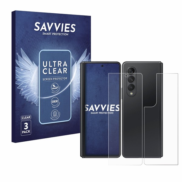 6X Schutzfolie Samsung Galaxy Z Fold 3 5G (Display+RüCkseite) Display Schutz-image