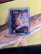2025 Bowman Scouts Top 100 Chrome Aqua Refractor /125 Andrew Painter BTP-19