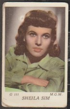 JN Vintage Swedish trading cards - Sheila Sim