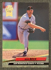 Rod Beck #586 1992 Ultra ROOKIE CARD SF Giants. rookie card picture