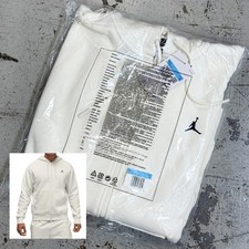  NEW MEN Nike JORDAN Brooklyn Fleece Pullover Hoodie SAIL FV7289 133   