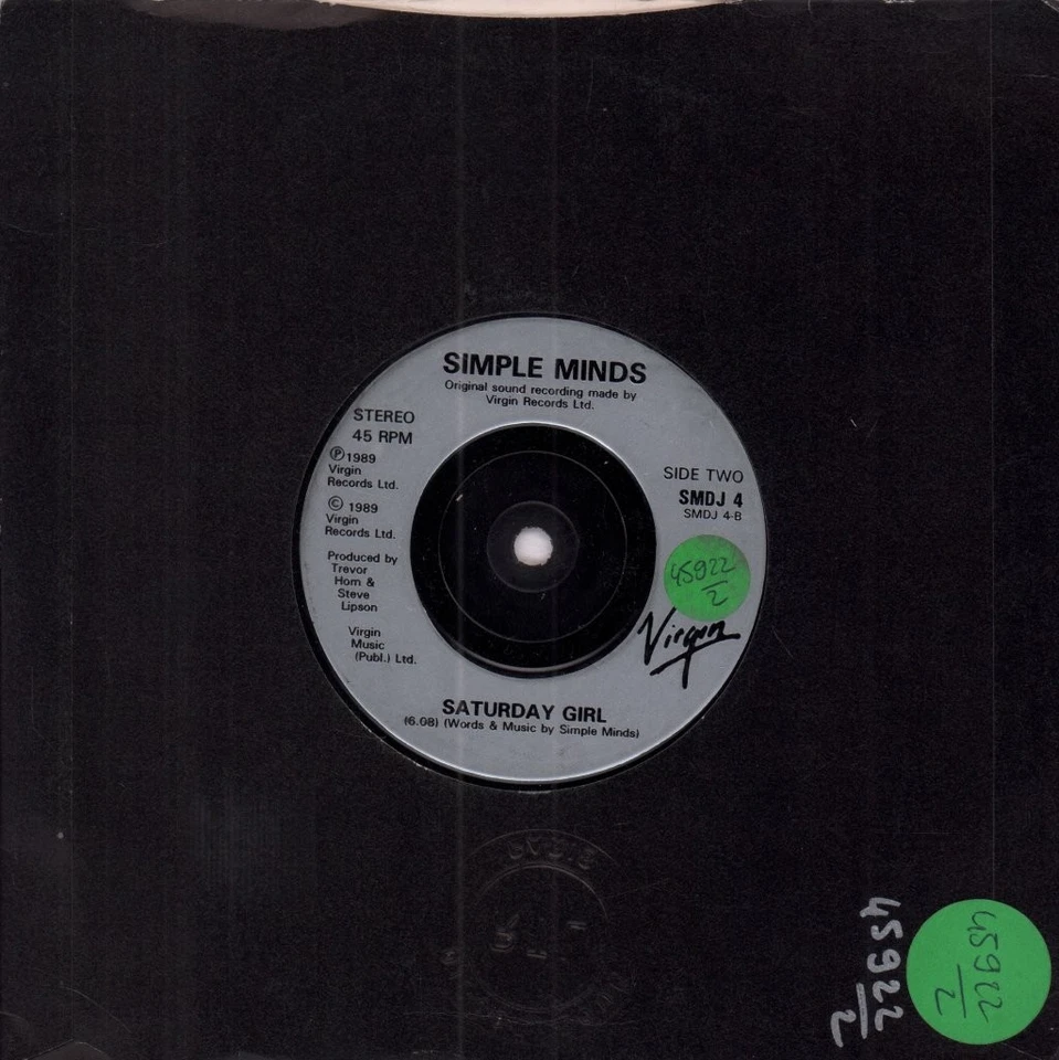 Simple Minds This Is Your Land 7" vinyl UK Virgin 1989 french promo issue using - Image 2 of 2