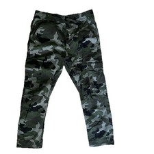 Cat  Jack Green Camouflage Jogger Pants Boys Size 14 Elastic Waist