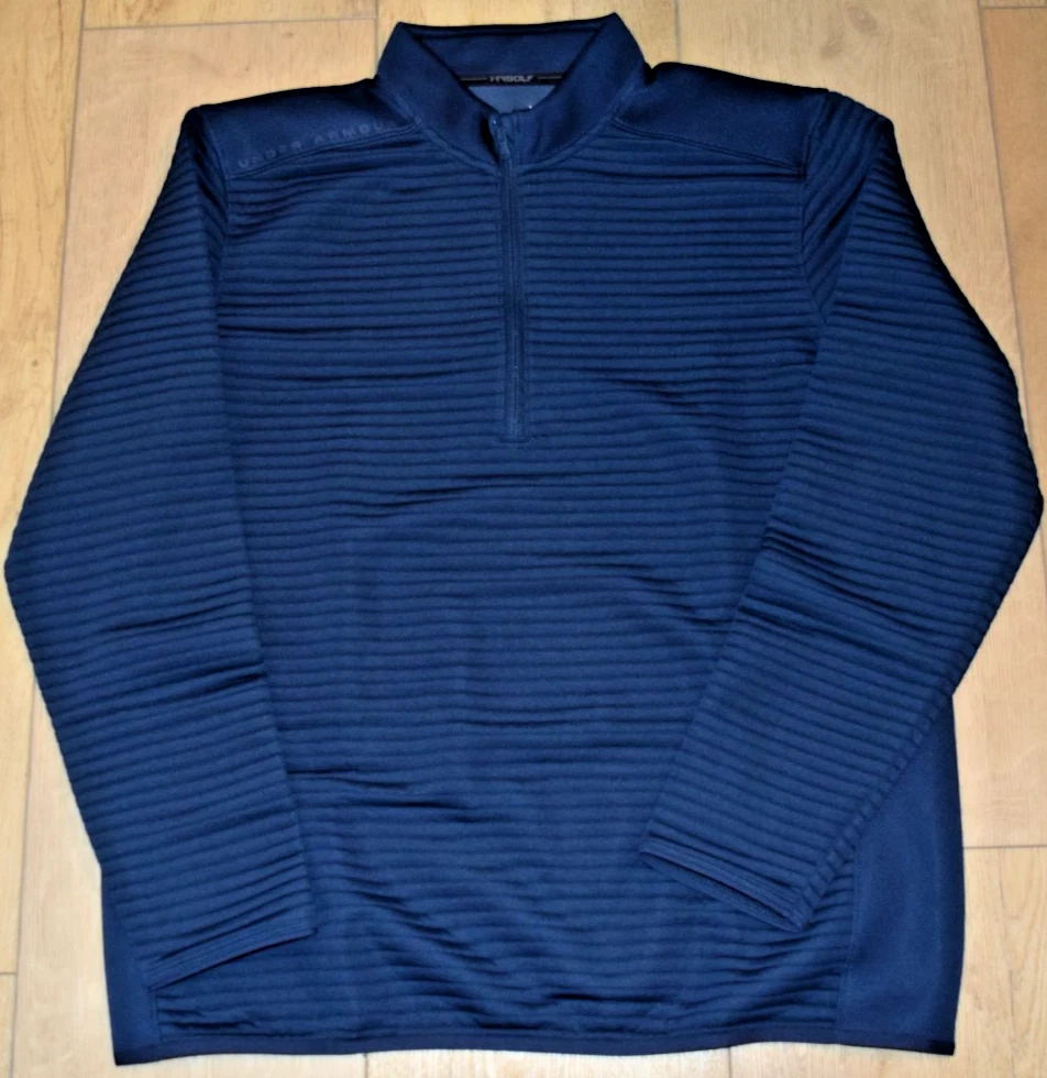 Under Armour Storm Daytona 1/4 Zip Jacket Mens ColdGear Blue Pullover Large