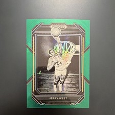2023 Panini Prizm Draft Jerry West #81 Green Prizm West Virginia Mountaineers