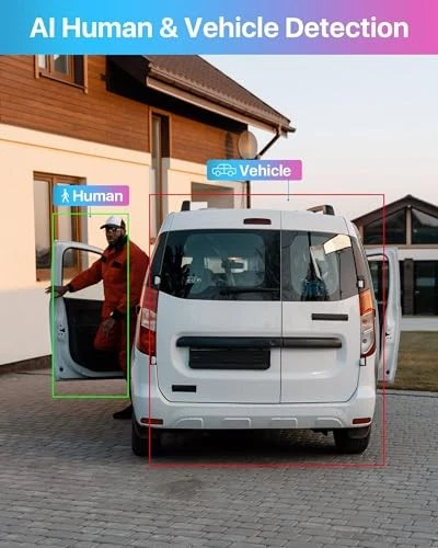  3K Lite 8CH H.265+ Home Security Camera System with AI Human/Vehicle 8CH+4Cam - Image 3 of 4