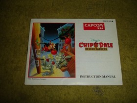 Chip N Dale Rescue Rangers NES Game With Manual and sleeves, Cleaned and Tested