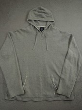 Polo Ralph Lauren Mens XL Gray Thermal Waffle Knit Hoodie Sleepwear Pullover