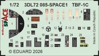 MW22 Eduard 3DL72085 TBF-1C Space 1/72 3D Decal For Hobby Boss