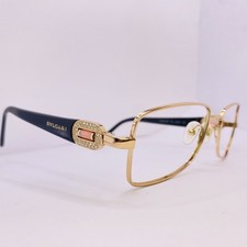 Bvlgari Eyeglasses 2125-B-M 376 52  16 135 Black Gold Authentic