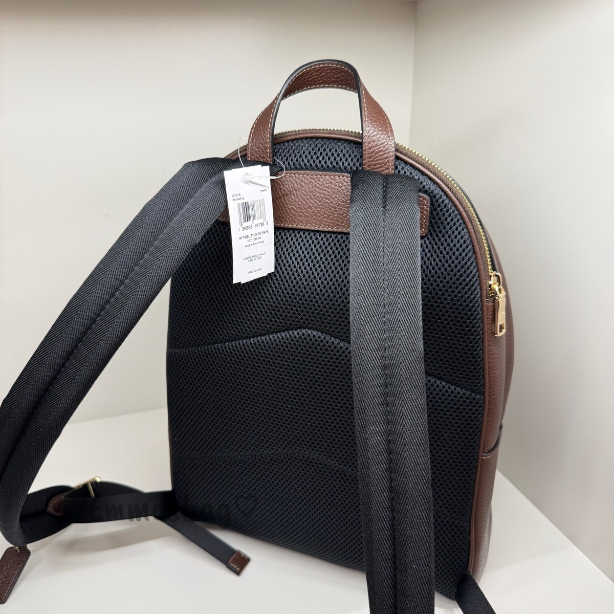NWT Coach Taylor Small Backpack CDW78 pebbled leather/Gold/Maple