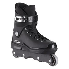 Roces M12 UFS Aggressive Italian Inline Skates Black Size 12 Used Roller Blades