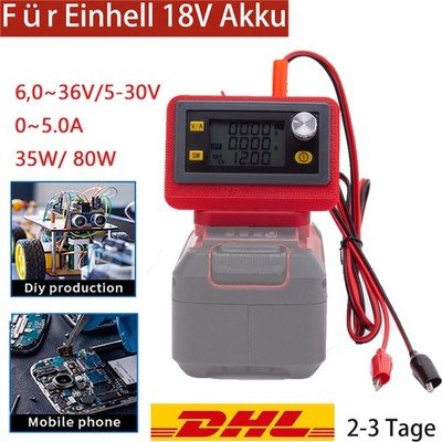 Tragbares CNC DC Heben Stromversorgung（0-30V 0-5A ）für Einhell 18V Li-ion Akku