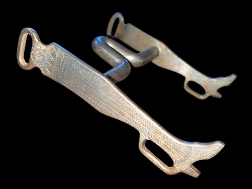 Antique Walla Walla Prison-made Horse Bit “Gal Leg” Engraved • Western