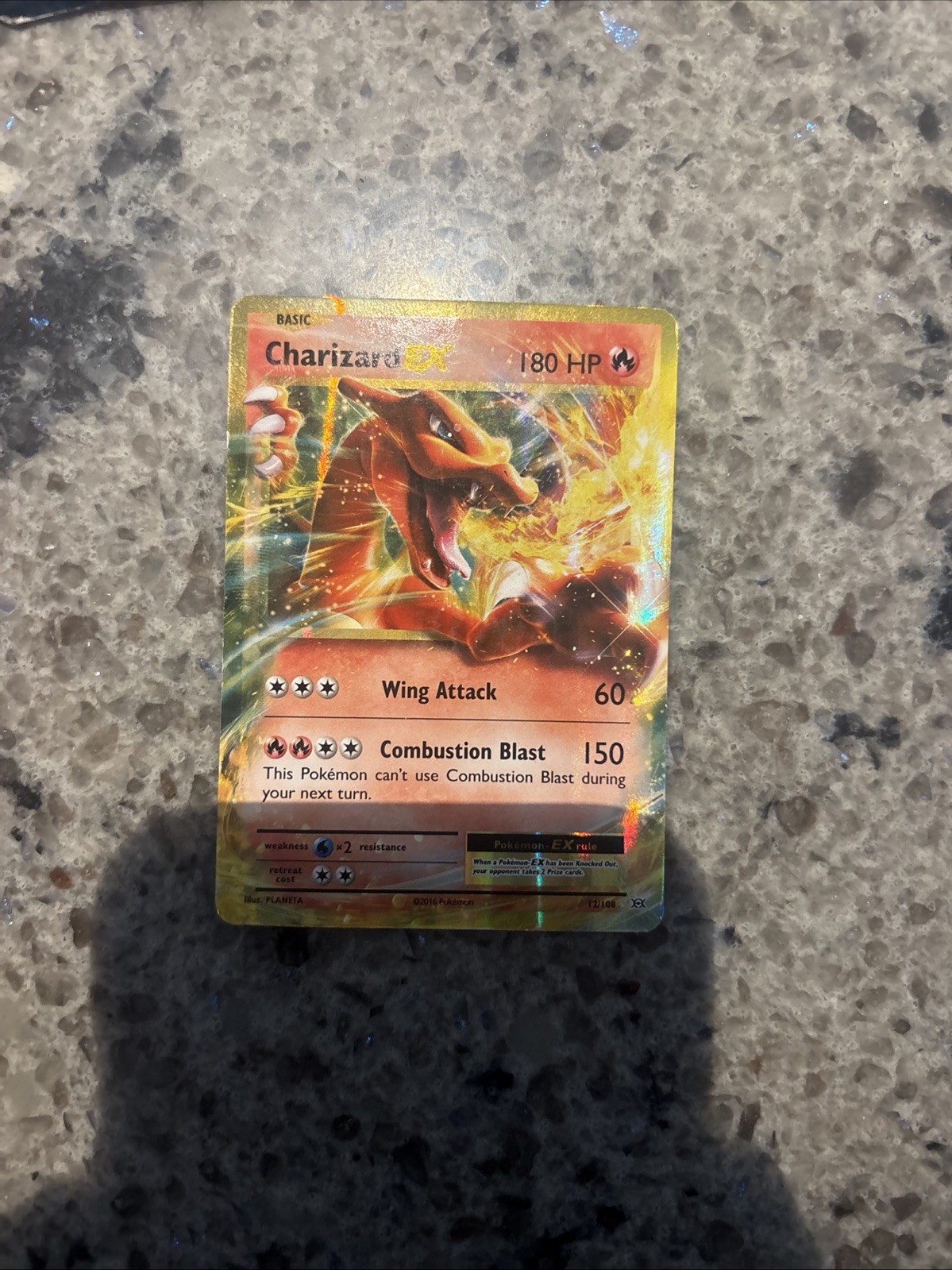 Charizard EX 12/108 XY Evolutions 2016 Holo Rare Pokémon Card