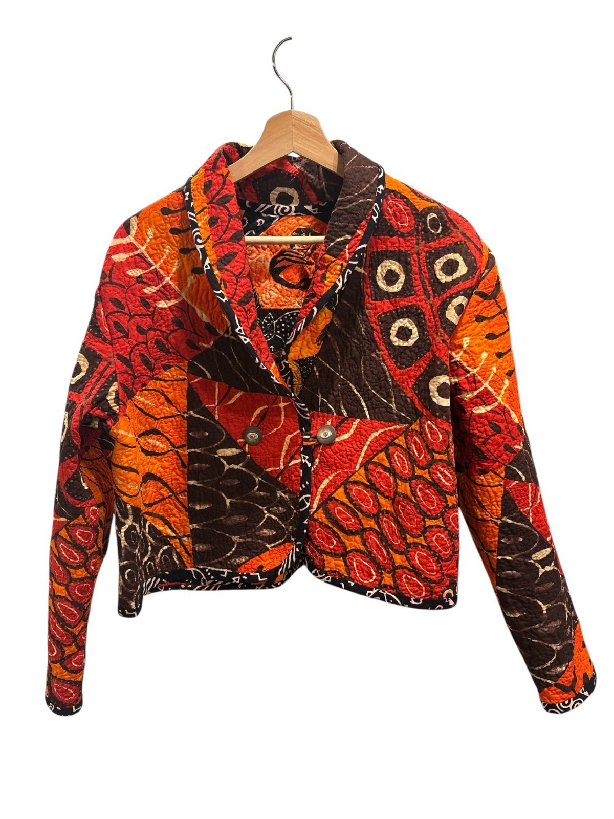 Reversible Handmade Patchwork Quilt Jacket Boho F… - image 2