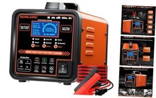 12V 24V Car Battery Charger Heavy Duty, 0-15A Automatic Battery Maintainer