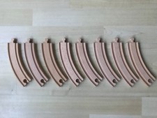 BRIO - Genuine Brio Curved Wooden Train Tracks x 8