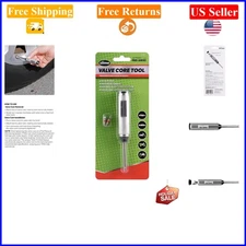 Pro-Series Valve Core Removal Tool with 2 Cores, Universal Fit, Metal