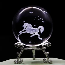 Exquisite 3D Laser Engraved Unicorn Ball - Home Decor & Gift for All Occasions