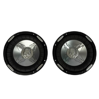 2 Power Acoustik Skull P3-10W 2000 Watt Dual 2 OHM 10  Car Audio Subwoofers NOB