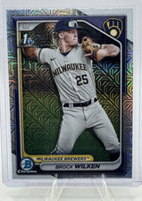 Brock Wilken 2024 Bowman Chrome Baseball - Mojo Refractor Rookie Card# BCP-86