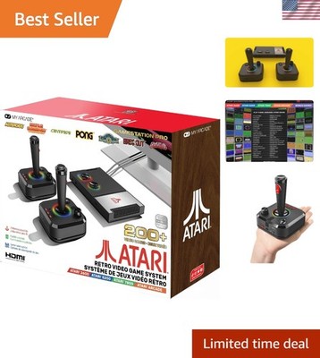Atari Game Station Pro: Retro Video Game Console with 200+ Games, Wireless Jo...