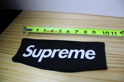 Supreme fleece headband w/ Black white box logo FW13 collection