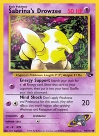 Pokemon Sabrina's Drowzee (95/133) Gym Challenge NM