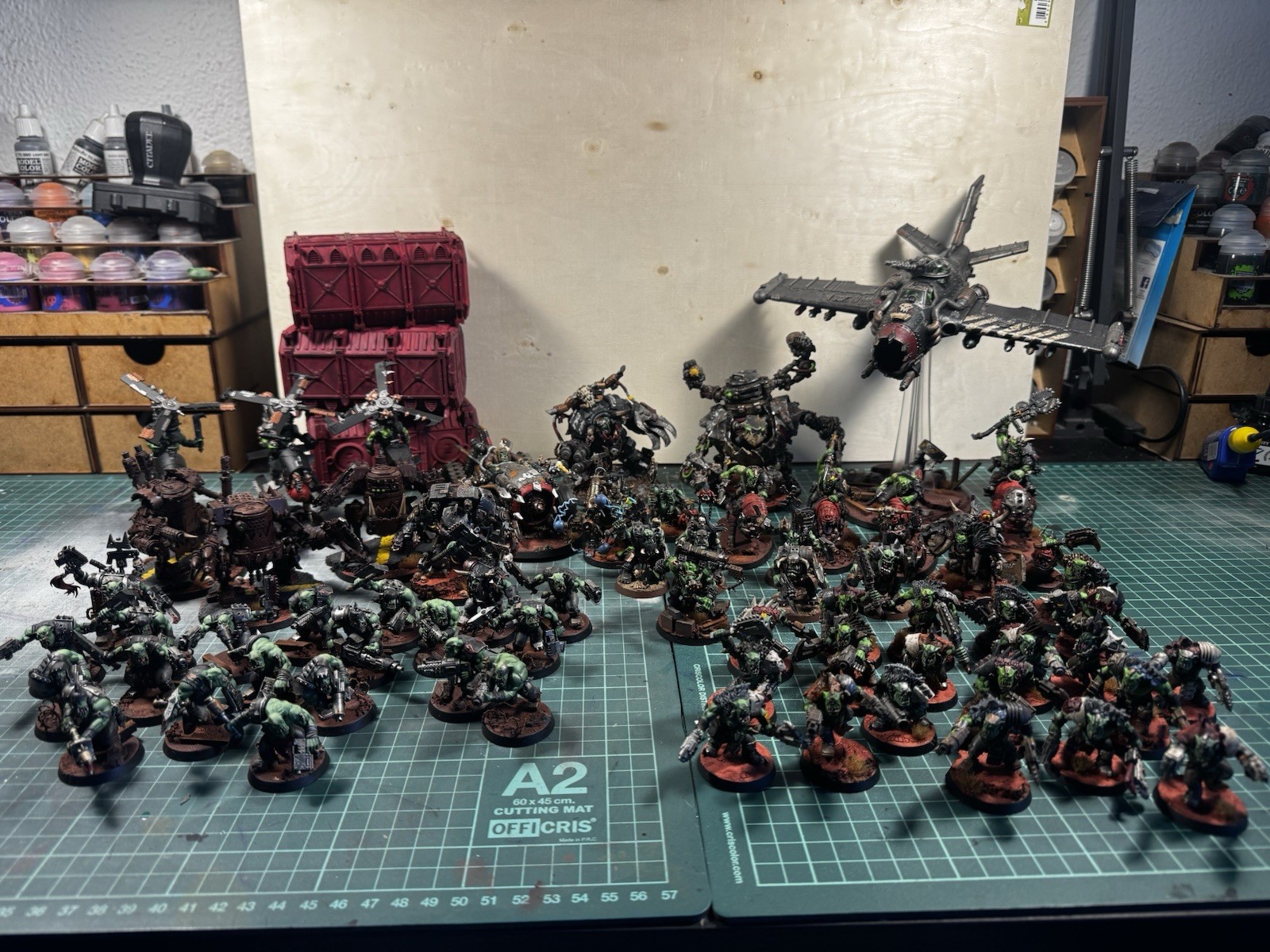 warhammer 40k ORKOS EJÉRCITO PRO PAINTED Con Cajas Sin Abrir. LIBRO DADOS CARTAS