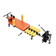 Inline Back Stretch Bench, Lumbar Decompression Table with Cervical Traction,...