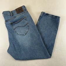 Lee Relaxed Fit Jeans Mens 40x29 Blue Denim S...