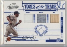 2005 Playoff Absolute Memorabilia Blue Triple Materials Willie Mays HOF 03lu