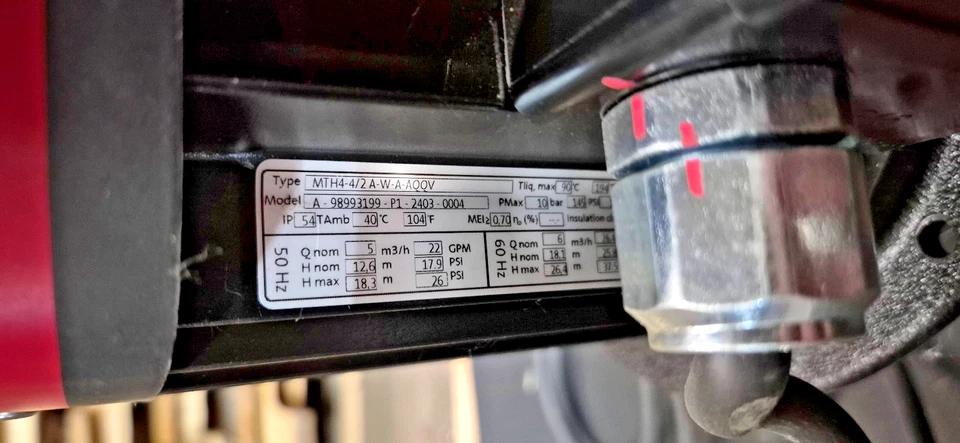 NEW - Mazak Grundfos MTH4-4/2 A-W-A-AQQV Coolant Pump - Image 4 of 4