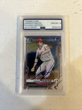 ANDREW PAINTER SIGNED AUTOGRAPH 2021 1st BOWMAN CHROME CARD PSA COA SLAB GEM 10