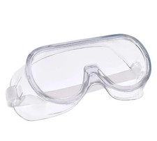 Anti-Fog Protective Safety Goggles Clear Lens Wide-Vision Adjustable Splash E...