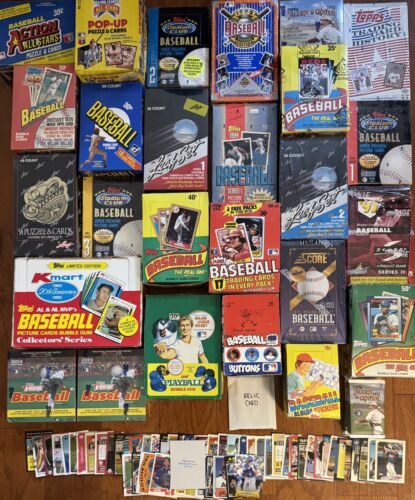 Vintage & Modern Baseball Karten ungeöffnete Packung Lot! 20+ Packungen, 300+ Karten, mehr! Lesen