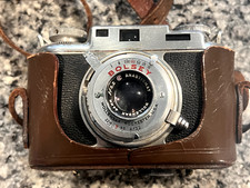 BOLSEY Rangefinder 35mm Film Camera Wollensak Anastigmat f/3.2 44mm lens w/ Case